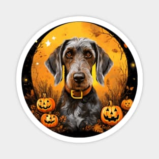 German Wirehaired Pointer Halloween Magnet